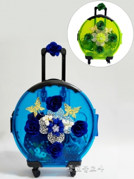 캐리어 동자사탕 (초록,파랑)