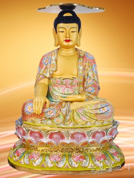 도금칠보 미륵 3자