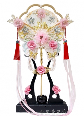 리본나비 애기선녀부채(연분홍)