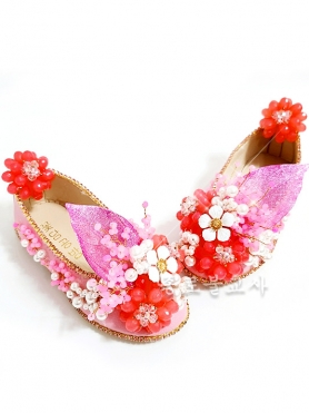 물방울 동자동녀신발(분홍)