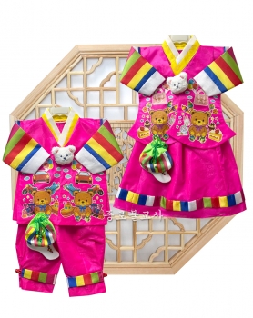 동자동녀복(분홍)