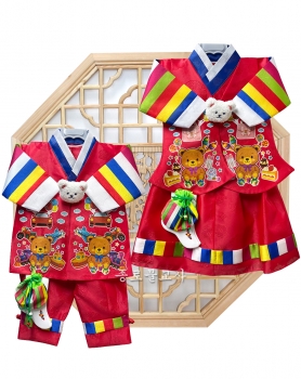 동자동녀복(빨강)