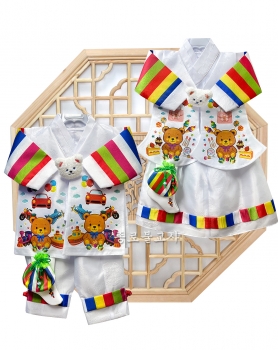 동자동녀복(흰색)