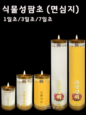 신라양초 식물성팜초(면심지) 1일초,3일초,7일초