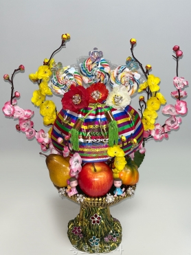 복주머니 건립지게 사탕