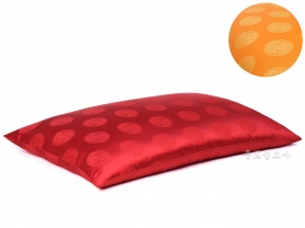 양단 용무늬 절방석 (홍색,황노)