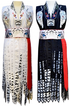 꽃가라 (백호) 선황쾌자(백색,검정)