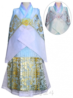 구름단 치우천황도포 (은박옥색/금박옥색)