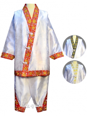 용장가라 꽃 점사복 (백색,백홍,백검)