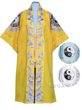 점사가운(나염팔괘) -황금색,백색,옥색