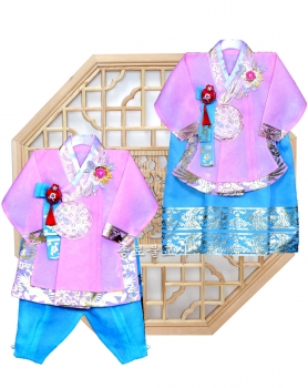 복동자동녀복 (옥색)