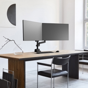 카멜마운트 벽면 밀착형 프리미엄 듀얼 모니터 거치대 CMA2V