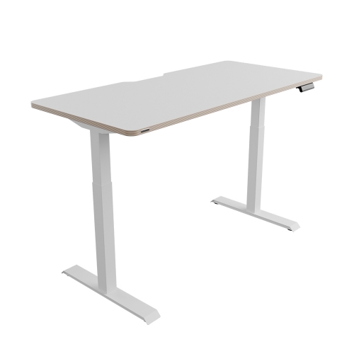 핏쳐 고강도 듀얼 스퀘어 프레임 전동식 모션데스크 E2