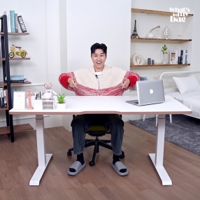 핏쳐 고강도 듀얼 스퀘어 프레임 전동식 모션데스크 E2