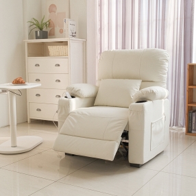 핏쳐 프리미엄 1인용 전동 리클라이너 가죽 소파 ERE2 안락의자 쇼파