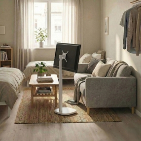 카멜마운트 MMB43PW 이동식 높이조절 삼텐바이미 모니터 TV 스탠드 거치대