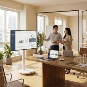 카멜마운트 MMB43PW 이동식 높이조절 삼텐바이미 모니터 TV 스탠드 거치대