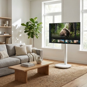 카멜마운트 MMB43PW 이동식 높이조절 삼텐바이미 모니터 TV 스탠드 거치대