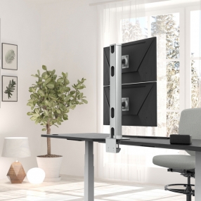 [중고] 고든 프로 클램프형 상하 듀얼 모니터암 UMCV