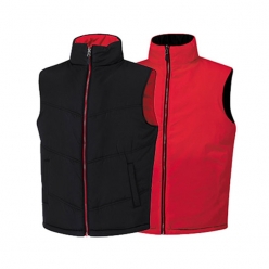 아동 양면패딩 조끼 [ MC-레드/검정 ]