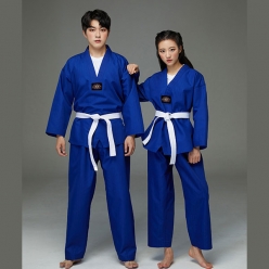 파랑색 태권도복 반티 - [ 상하 세트 ] : [ ENS221 ]