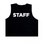 STAFF 팀조끼 뒷면마킹