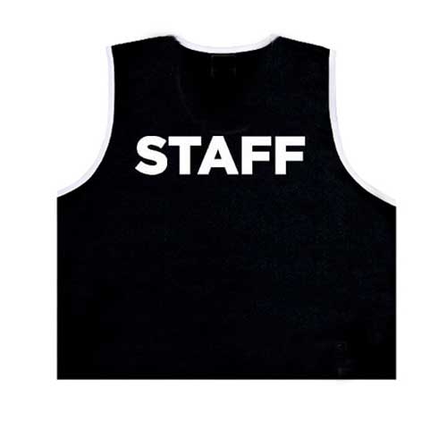 STAFF 팀조끼 뒷면마킹