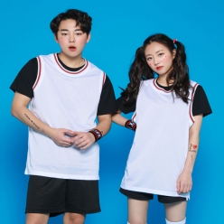 화이트 농구나시 반티 - [ 상의 ] : [ ENS1001 ]