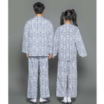 블루 환자복 반티 - [ 상의 긴소매 ] : [ ENS133 ]