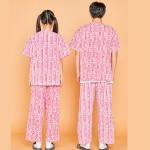 핑크색 환자복 반티 - [ 상의 긴소매 ] : [ ENS132 ]