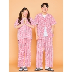 핑크색 환자복 반티 - [ 상의 긴소매 ] : [ ENS132 ]