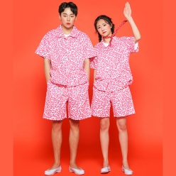 핑크색 교련복 반티 - [ 상의 반소매 ] : [ ENS325 ]