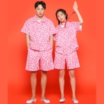 핑크색 교련복 반티 - [ 상의 반소매 ] : [ ENS325 ]