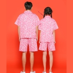 핑크색 교련복 반티 - [ 상의 반소매 ] : [ ENS325 ]