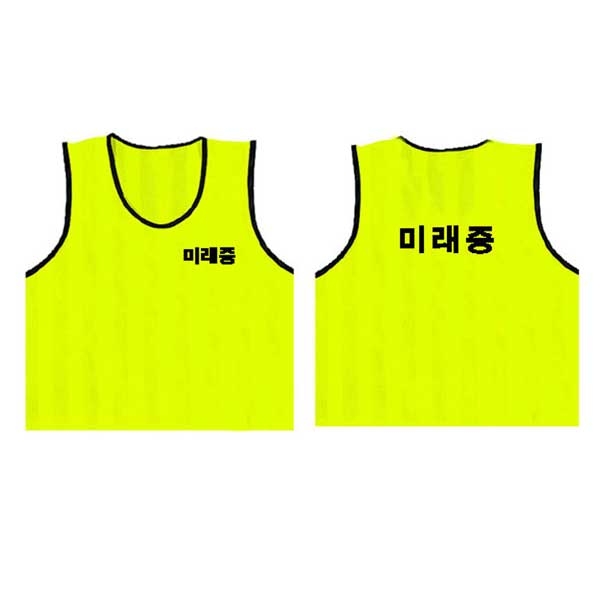 학교명 양면마킹 팀조끼 12색상