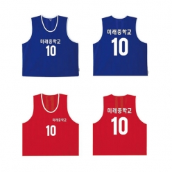 체육대회팀조끼  앞뒷면팀명번호마킹 ( 12 색상 ) - [ ENC077외(D)2 ]