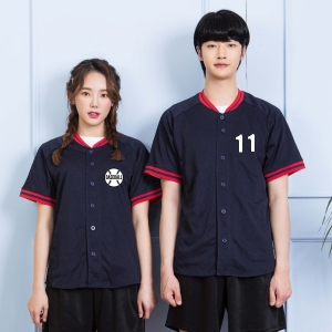 네이비 야구반티 [ 상의 ] - [ ENBA684 ]