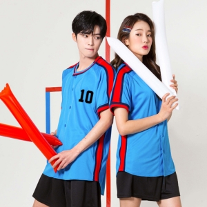 스카이블루 야구반티 [ 상의 ] - [ ENBA683 ]