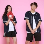 네이비 야구반티 [ 상의 ] - [ BTC-7520 ] M