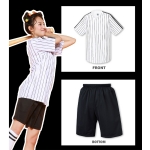 화이트 야구반티 [ 상의 ] - [ BTC-8552 ] M