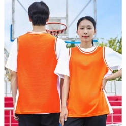 오렌지 농구나시 반티 (옆라인) - [ 상의 ] : [ ENS1018 ]