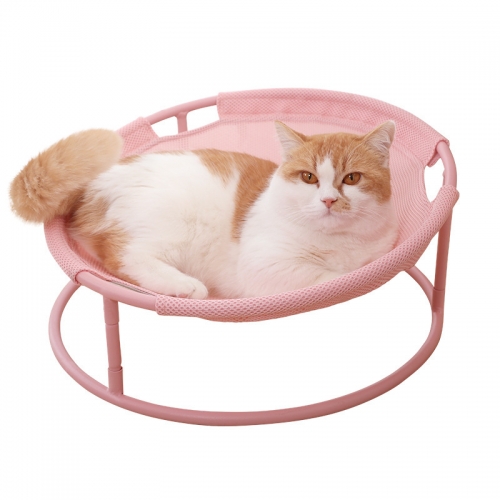 고양이 체어 하우스 핑크 원형 침대