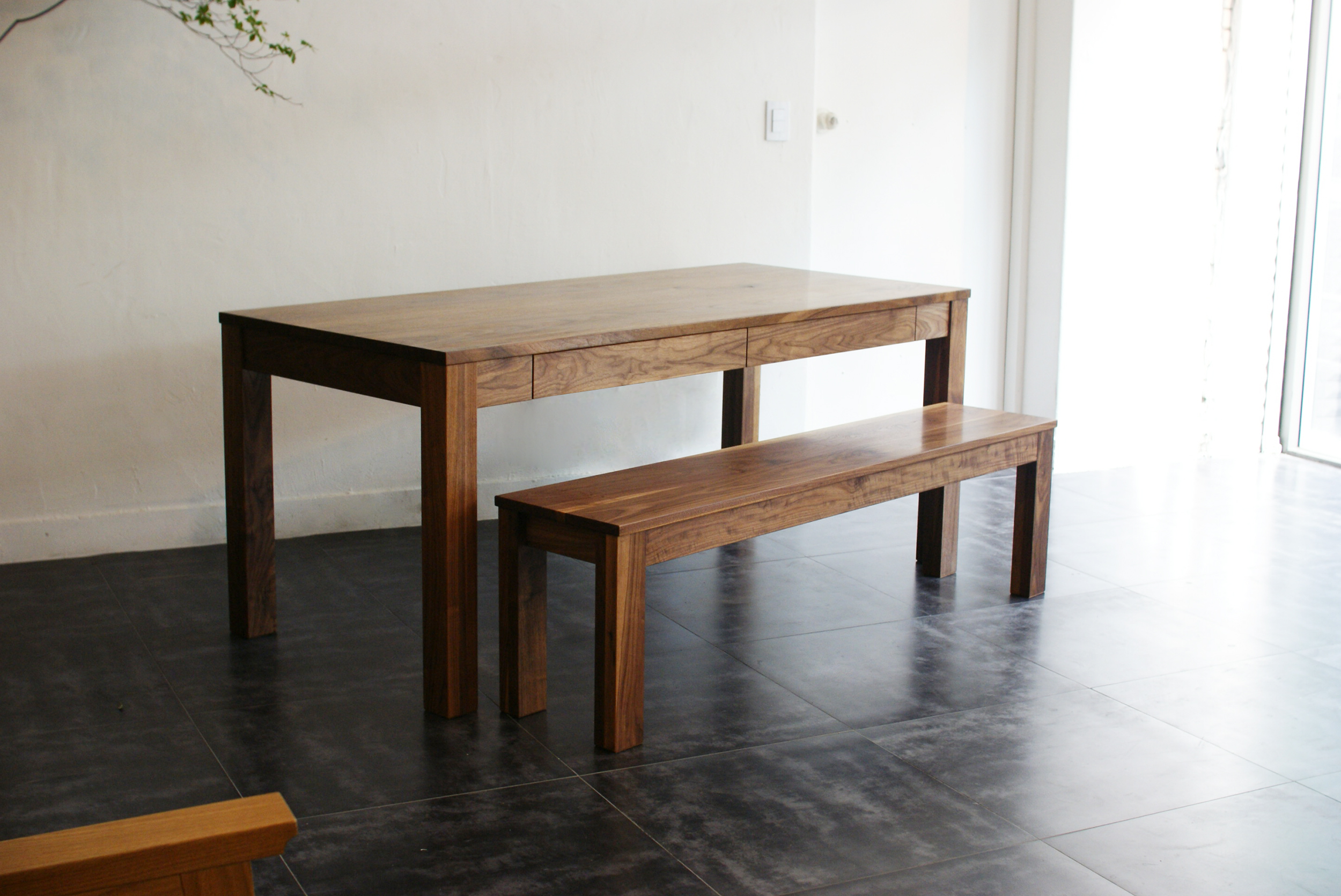 urbanworks basic walnut bench