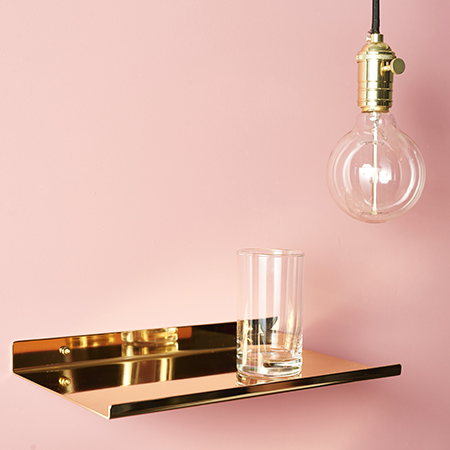 gold metal shelf - private order