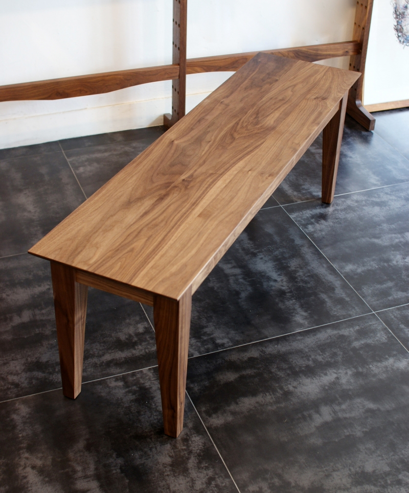 urbanworks modern walnut bench