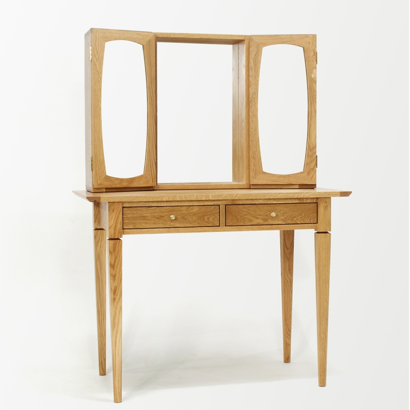 urbanworks oak multi mirror dressing table