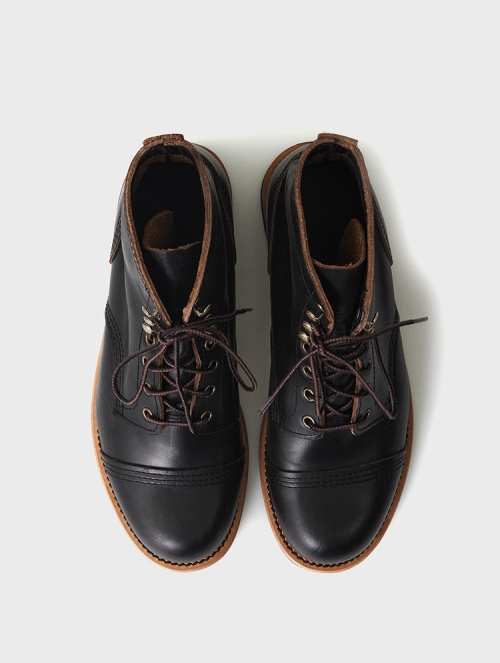 WORK BOOTS BLACK</BR> [CHROMEXCEL BY HORWEEN]