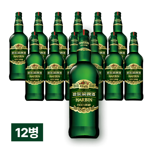 하얼빈 맥주 500ml 12병 (1박스)