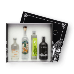 트렌디한 증류주 오봉도 선물세트 (해치소주, 려, 독도소주, 미상)