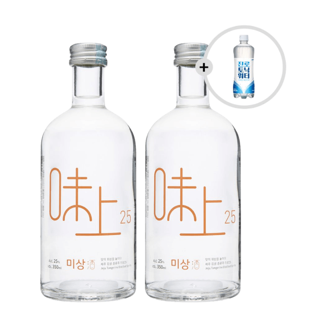 시트러스 미상 25도 350ml 2병 토닉워터 패키지 (제주감귤 증류주) 대표이미지
